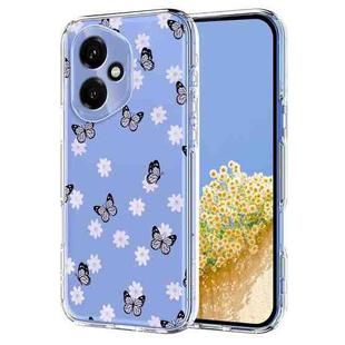 For Honor 400 Global 156.5mm Flower Pattern Painted TPU Phone Case(Little Butterfly)