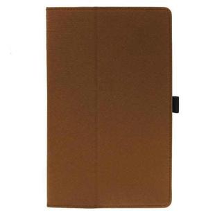 For Ulefone Tab A10 Pro 2-Folding Magnetic Shockproof Leather Tablet Case(Dark Brown)