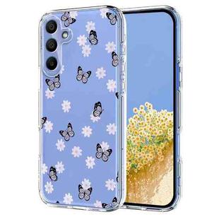 For Samsung Galaxy A16 4G / 5G Flower Pattern Painted TPU Phone Case(Little Butterfly)