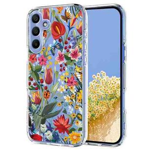 For Samsung Galaxy A16 4G / 5G Flower Pattern Painted TPU Phone Case(lily)