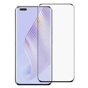 For Honor Magic5 Pro Full Glue 9H HD 3D Curved Edge Tempered Glass Film(Black)