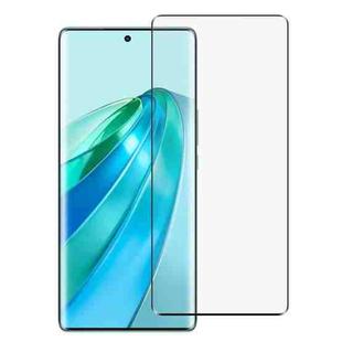 For Honor X9a 2023 Full Glue 9H HD 3D Curved Edge Tempered Glass Film(Black)