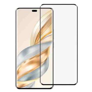 For Honor X60 Pro Full Glue 9H HD 3D Curved Edge Tempered Glass Film(Black)