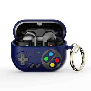 For Samsung Galaxy Buds3 / Buds3 Pro Retro Game Console Style Earphone Silicone Protective Case(Midnight Blue)