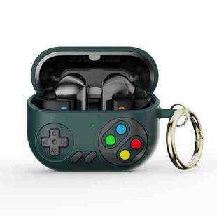 For Samsung Galaxy Buds3 / Buds3 Pro Retro Game Console Style Earphone Silicone Protective Case(Dark Green)