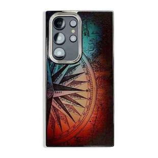 For Samsung Galaxy S25 Ultra 5G Side Carbon Fiber Pattern Electroplated TPU Phone Case(Direction Indicator)