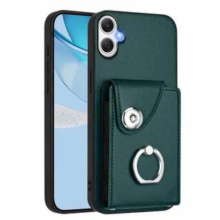 For Samsung Galaxy A06 4G Organ Card Bag Ring Holder Phone Case(Green)