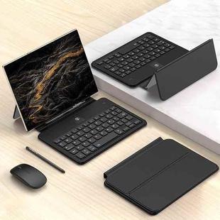 For Honor Magic V3 / Vs3 / V2 / Vs2 / V GKK Integrated Full Coverage Bluetooth Keyboard Leather Case Set with Pen and Mouse(Black)