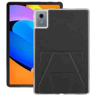 For Lenovo Xiaoxin Pad 11 2025 Folding Magnetic Holder Acrylic Leather Back Tablet Case(Black)