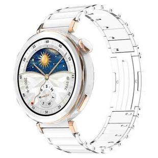 18mm Ceramic Quick Release Folding Buckle Stainless Steel Watch Band(Starlight)
