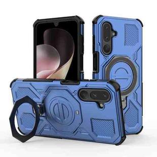 For Samsung Galaxy M36 5G India J-20 Solid Color MagSafe Magnetic TPU+PC Phone Case(Blue)