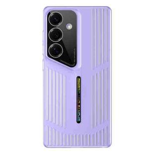 For Samsung Galaxy S25+ 5G Cooling Frosted Translucent Hollow Heat Dissipation Phone Case(Purple)