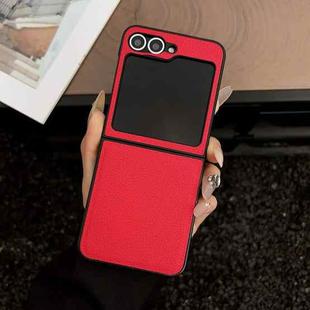 For Samsung Galaxy Z Flip6 Litchi Texture Folding Back Cover Phone Case(Red)
