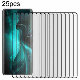 For Lava Blaze Curve 25pcs Full Glue 9H HD 3D Curved Edge Tempered Glass Film(Black)