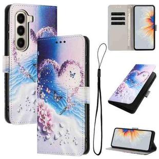 For itel A95 5G Color Drawing Pattern Leather Phone Case(Love Butterfly)