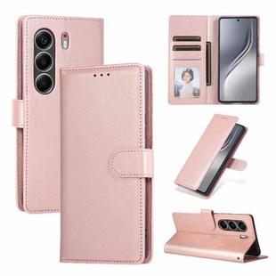For Tecno Camon 40 4G 3-Card Slots Multifunctional Leather Phone Case(Rose Gold)