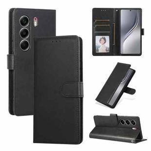 For Tecno Camon 40 4G 3-Card Slots Multifunctional Leather Phone Case(Black)