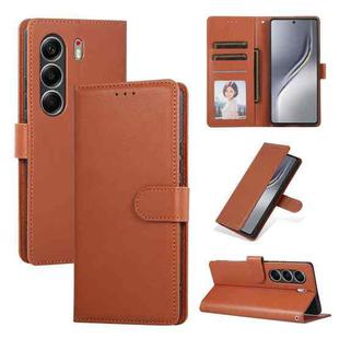For Tecno Camon 40 Pro 4G / 5G 3-Card Slots Multifunctional Leather Phone Case(Brown)