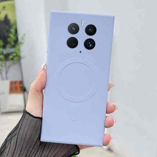 For Huawei Mate 50 Solid Color Liquid Silicone MagSafe Magnetic Phone Case(Yuanfeng Blue)