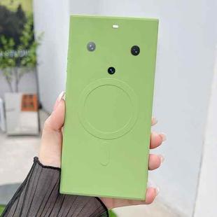 For Huawei Mate 60 Pro+ Solid Color Liquid Silicone MagSafe Magnetic Phone Case(Matcha Green)