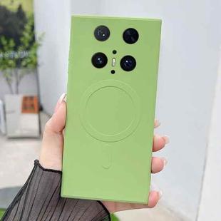 For Huawei Mate 70 Pro / 70 Pro+ Solid Color Liquid Silicone MagSafe Magnetic Phone Case(Matcha Green)
