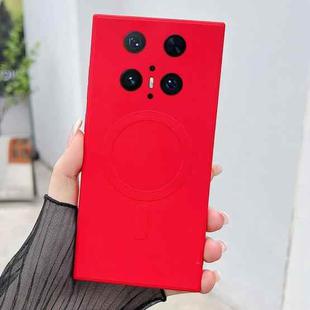 For Huawei Mate 70 Pro / 70 Pro+ Solid Color Liquid Silicone MagSafe Magnetic Phone Case(Red)