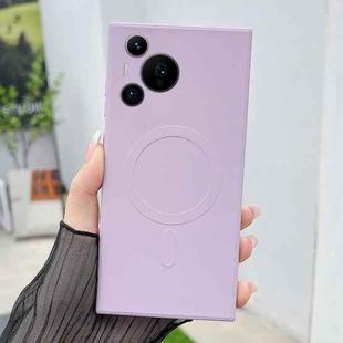 For Huawei Pura 70 Pro / 70 Pro+ Solid Color Liquid Silicone MagSafe Magnetic Phone Case(Grass Purple)