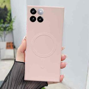 For Xiaomi 14 Solid Color Liquid Silicone MagSafe Magnetic Phone Case(Pink)
