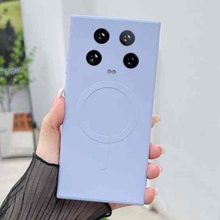 For Xiaomi 14 Ultra Solid Color Liquid Silicone MagSafe Magnetic Phone Case(Yuanfeng Blue)