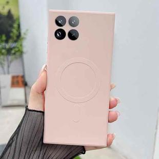 For Xiaomi 15 Pro Solid Color Liquid Silicone MagSafe Magnetic Phone Case(Pink)
