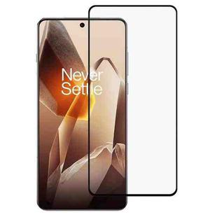 For OnePlus 13 Full Glue 9H HD 3D Curved Edge Tempered Glass Film(Black)