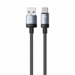 WK WDC-97 Kingkong Ruike Series Braided Charging Data Cable, USB to USB-C / Type-C Port, Length: 1m(Black)