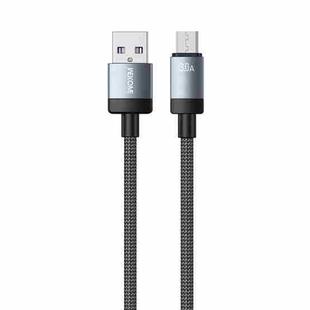 WK WDC-97 Kingkong Ruike Series Braided Charging Data Cable, USB to Micro USB Port, Length: 1m(Black)