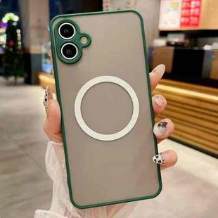 For Samsung Galaxy A05 Hawkeye Skin Feel MagSafe Phone Case(Dark Green)