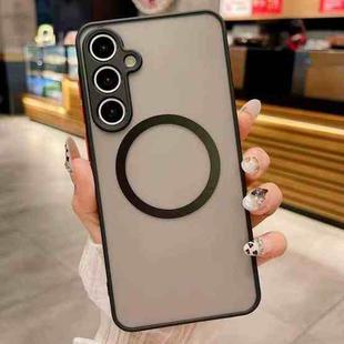 For Samsung Galaxy A55 5G Hawkeye Skin Feel MagSafe Phone Case(Black)