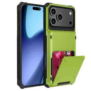 For iPhone 17 Pro Scratch-Resistant Shockproof Heavy Duty Rugged Armor Phone Case(Green)