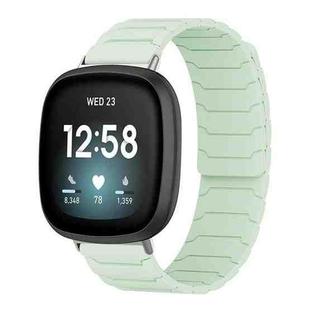 For Fitbit Versa 4 / 3 / Sense 2 / Sense xDfind Magnetic Silicone Watch Band(Mint Green)