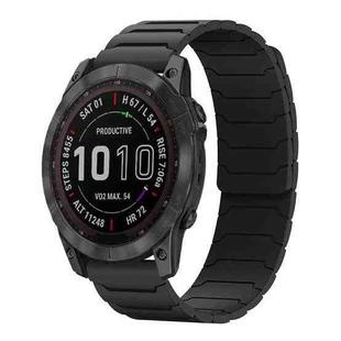 For Garmin Fenix 8/7X/6X/5X 26mm xDfind Magnetic Silicone Watch Band(Black)