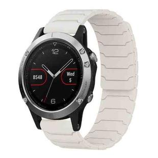 For Garmin Fenix 8/7/6/5 22mm xDfind Magnetic Silicone Watch Band(Starlight)