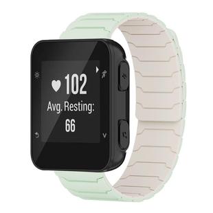 For Garmin Forerunner 35/30/35J 20mm xDfind Magnetic Silicone Watch Band(Mint Green Starlight)