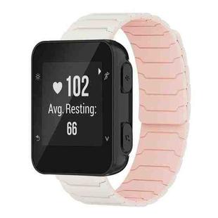 For Garmin Forerunner 35/30/35J 20mm xDfind Magnetic Silicone Watch Band(Starlight Pink Sand)