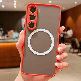 For Samsung Galaxy S22 5G Hawkeye Skin Feel MagSafe Phone Case(Red)