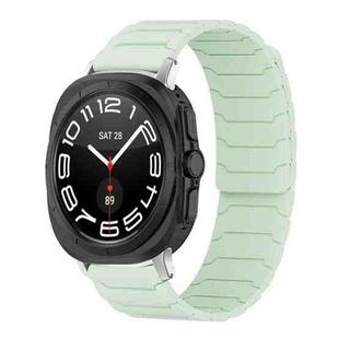 For Samsung Galaxy Watch Ultra / Ultra 2025 xDfind Magnetic Silicone Watch Band(Mint Green)