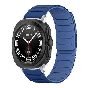 For Samsung Galaxy Watch Ultra / Ultra 2025 xDfind Magnetic Silicone Watch Band(Navy Blue)