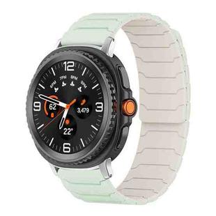 For Samsung Galaxy Watch8 / 8 Classic xDfind Magnetic Silicone Watch Band(Mint Green Starlight)