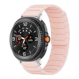For Samsung Galaxy Watch8 / 8 Classic xDfind Magnetic Silicone Watch Band(Pink Sand)