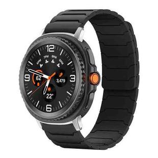 For Samsung Galaxy Watch8 / 8 Classic xDfind Magnetic Silicone Watch Band(Black)