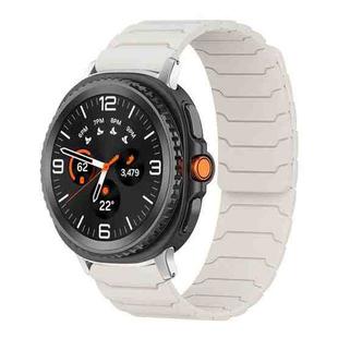 For Samsung Galaxy Watch8 / 8 Classic xDfind Magnetic Silicone Watch Band(Starlight)