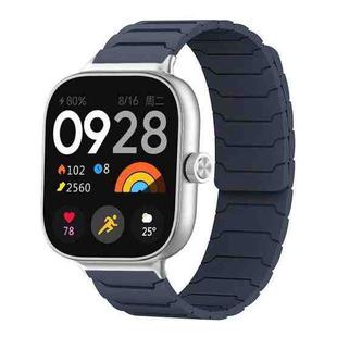 For Xiaomi Smart Band 9 Pro/8 Pro/Redmi Watch 5/4 xDfind Magnetic Silicone Watch Band(Midnight Blue)