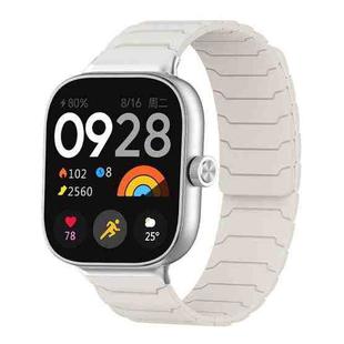 For Xiaomi Smart Band 9 Pro/8 Pro/Redmi Watch 5/4 xDfind Magnetic Silicone Watch Band(Starlight)